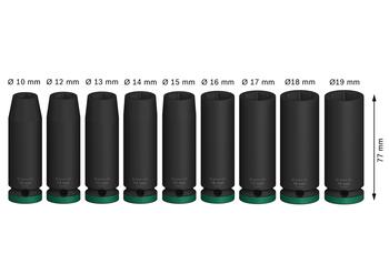 Trieciena uzgriežņatslēgām PRO IMPACT MUCIŅU KOMPLEKTS BOSCH 2608003040 (2608003040)