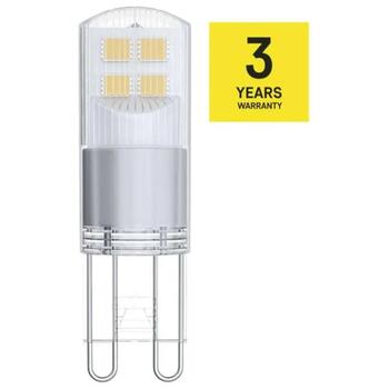 Emos LED лампа Classic JC ZQ9526, 1,9 Вт, 210 лм, 230 В, 320°, 8 SMD, 3000 K, G9, E, 25 000 циклов (ZQ9526)