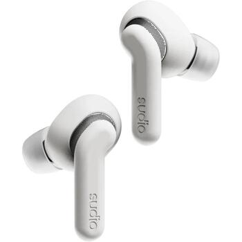 Sudio Наушники E4 Pro E4PROWHT, 24 ohm, 10 mm, 90 dB, Bluetooth 6.0, 6 ч, 15 м, шумоподавление, микрофон, USB Type-C (E4PROWHT)