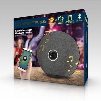 Manta Беспроводная колонка SPK515, 6W, MP3, WAV, Bluetooth 4.2, 10m, 1500mAh, 70dB, 120-20000Hz, Черный (SPK515)