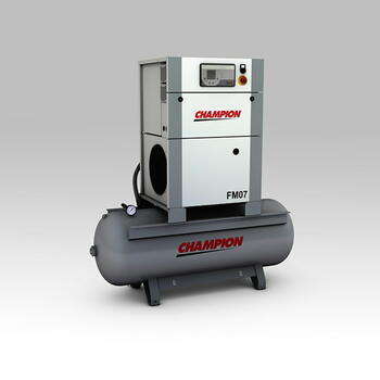 Champion skrūves kompresors FM7/270 RSCCP0711, 7,5 kW, 10 bar, 0,97 m3/min, 270L, 70 dB, C-Pro-2 (RSCCP0711)