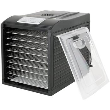 Lund pārtikas žāvētājs 68273, 600-700 W, 220-240 V, 50-60 Hz, 35-70 °C, 0.5-19.5 h, 9 sieti, nerūsējošais tērauds, LCD displejs (68273)
