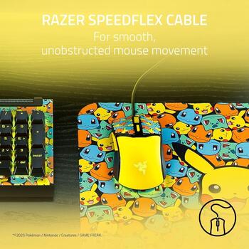 Razer Cobra RZ01-04650400-R3M1 spēļu pele, 8500 dpi, 6 pogas, optiskie slēdži Gen-3, Razer Chroma RGB, Pokémon Edition (RZ01-04650400-R3M1)