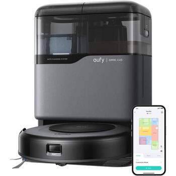 Anker Eufy робот-пылесос Omni C20 T2280G11, 7000 Па, влажная и сухая уборка, док-станция в комплекте, авто возврат (T2280G11)
