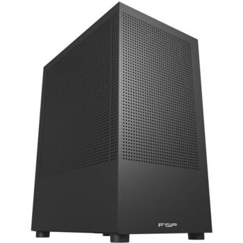 Fsp корпус S110-B, Micro ATX, Mini-ITX, 4x слотов расширения, 1x USB 3.0, 2x USB-A, аудиовыход, микрофон, черный (S110-B)
