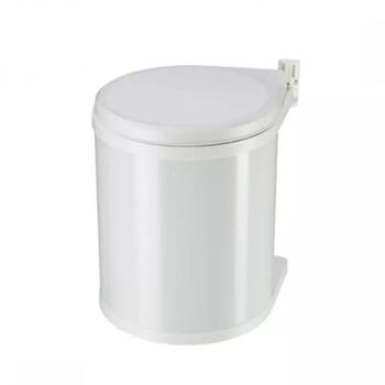 HAILO Compact-Box M 033555001, 15L, 30,4x29см, нержавеющая сталь, пластик, встраиваемый, белый (033555001)