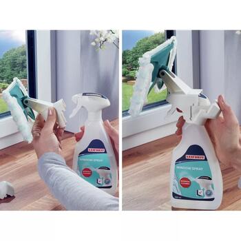 Leifheit Window Spray Cleaner 1051165, 500мл, 2в1 средство для мытья окон с моющим средством, микро-дуо подушечка (1051165)