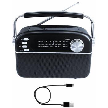 Manta Портативное радио RDI918B, 5W RMS, Bluetooth 5.0, MP3, AUX, MicroSD до 32GB, USB, 110-20000Hz, до 10ч работы от аккумулятора (RDI918B)
