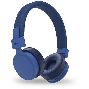 Hama Наушники 00184198, Синий, 15ч, 98±3dB, 32Ω, Bluetooth, USB-C, A2DP V1.3, AVRCP V1.6, HFP V1.7, Удобные элементы управления (00184198)