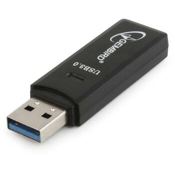 Gembird Читатель карт памяти UHB-CR3-01 USB 3.0, 1 порт, поддерживает карты памяти до 2TB, черный (UHB-CR3-01)