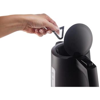 Gorenje K17OPB чайник, 2200 W, 1.7 L, пластик, 360° поворотная база, черный, автоматическое отключение, защита от кипения без воды (K17OPB)