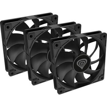 Genesis Kaste ventilators Oxal 120 NGF-2043, 120mm, 46.1 CFM, 22.1 dBA, 0-1300 rpm, 3 ventilatori, anti-vibrācijas spilventiņi (NGF-2043)