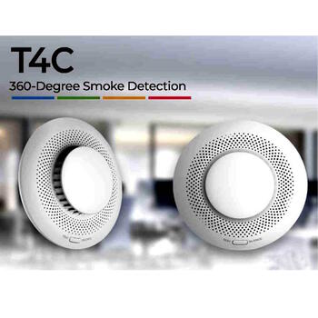Ezviz CS-T4C viedais dūmu detektors, TÜV EN 14604, 85dB, 40m², Zigbee 3.0, HomeKit, 3 gadi, balts (CS-T4C)
