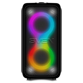 Супер праздничная Party Box с караоке для мероприятий 1000W TWS Bluetooth FM USB LED дисплей питание от сети чёрная SV-022686 Sven (SV-022686)