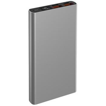 Navitel Lādētājs-akumulators PWR10 AL Silver, 10000mAh 3.7V 37Wh, 22,5W, USB-C 5V 2,6A, 9V 2A, 12V 1,5A, Mikro USB 5V 2A, 9V 2A (PWR10 AL Silver)