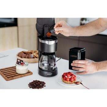 Prime3 Кофеварка SCM11, 0.65L, 650W, черный, функция поддержания тепла, автоматическое отключение (SCM11)