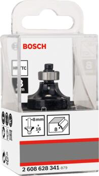 Noapaļošanas frēze HM R=8 mm, divpusējā, Rokas frēzēm, malu frēzēm NOAPAĻOŠANAS FRĒZE STANDARD FOR WOOD, 2608628341, BOSCH (2608628341)