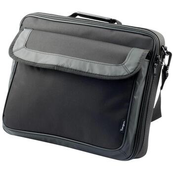 Targus Сумка для ноутбука Classic Clamshell TAR300, 15.6 дюймов, полиэстер, плечевой ремень, портфель, черный (TAR300)