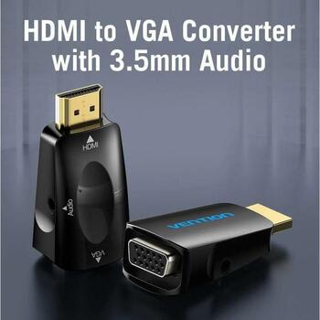 Vention HDMI в VGA конвертер AIDB0, 1080P@60Hz, 1 VGA, 1 HDMI, 1 разъем для наушников (AIDB0)