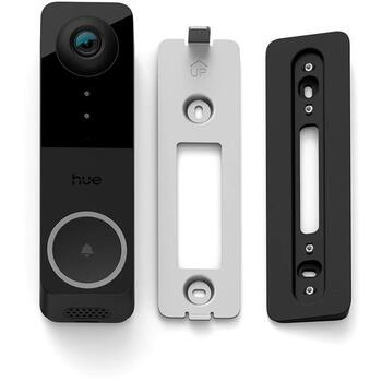Philips Hue видеодверной звонок-камера 8720169342200, 2048x1080, Wi-Fi, Bluetooth, ZigBee, черный, уличный, датчик движения (8720169342200)