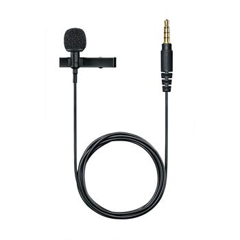 Shure MVL петличный микрофон, MVL-3.5MM, -44dB, 1.52cm, 0.55cm, 1, проводной, omni-directional, ветрозащита для микрофона (MVL-3.5MM)