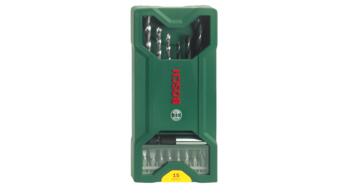Urbšanas un skrūvēšanas komplekts Mini-X-Line, 15 gab., 2607019579 BOSCH (2607019579)