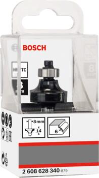Noapaļošanas frēze HM R=6 mm, divpusējā, Rokas frēzēm, malu frēzēm NOAPAĻOŠANAS FRĒZE STANDARD FOR WOOD, 2608628340, BOSCH (2608628340)