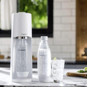 SodaStream Terra 1012811770, аппарат для газированной воды, белый, Quick Connect, Snap&Lock, бутылка 1л (1012811770)