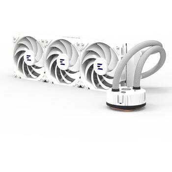 Zalman Ūdens dzesētājs Reserator5 Z36 ARGB White ZT1225ASM, 1000-2500 apgr./min., 0,7-0,85L/min, 12V, 0,35A, 4,2W, AM4, AM5 (Reserator5 Z36 ARGB White)