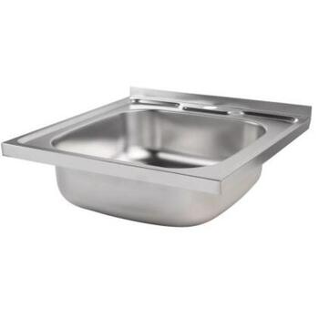 Ab Кухонная раковина 9133842, 500x500mm, 0,6mm, квадратная чаша, сифоны, установка на поверхность (9133842)