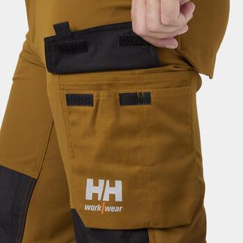 Helly Hansen darba bikses Oxford 4X Cnct stretch 77395_759-C58&HH, C58, brūns/melns, 4 virzienu elastīgs, pastiprināti ceļgali (77395_759-C58&HH)
