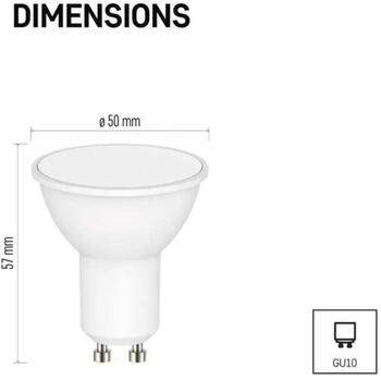 Emos LED лампа GoSmart MR16 ZQW832R, 4,8 Вт, 400 лм, RGB, Wi-Fi, диммируемая, 220-240 В, 50/60 Гц, 20 000 ч, GU10 (ZQW832R)