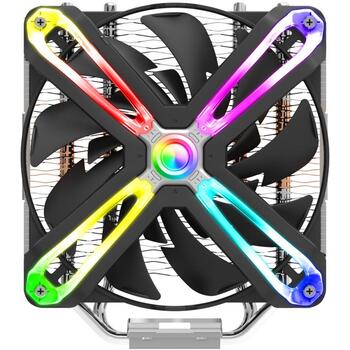 Zalman CNPS17X CPU dzesētājs, 140mm, 800-1500 RPM, 61 CFM, 1,1 mmH2O, 29 dB, PWM, FDB, 5 caurules, ARGB, 12V, 200W TDP (CNPS17X)