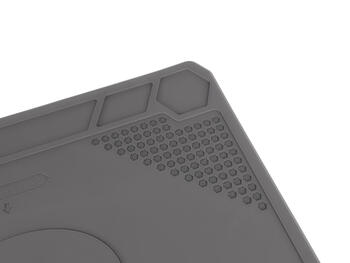Geko силиконовый коврик для пайки G73307, 350x220мм, 500°C, термостойкий, нескользящий, линейка 28см, магнитные отсеки (G73307)