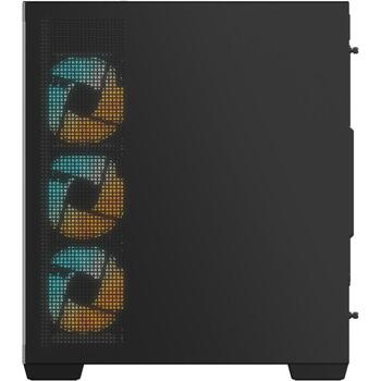 Gigabyte Корпус GB-C500P ST, 270° панорамный вид, 4мм закаленные стеклянные панели, RGB Fusion, 5x 5V 3-pin разъемы (GB-C500P ST)