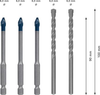 HEX-9 HardCeramic 6mm Mix:3xHEX-9 & 2xCYL-3 (2608900596)