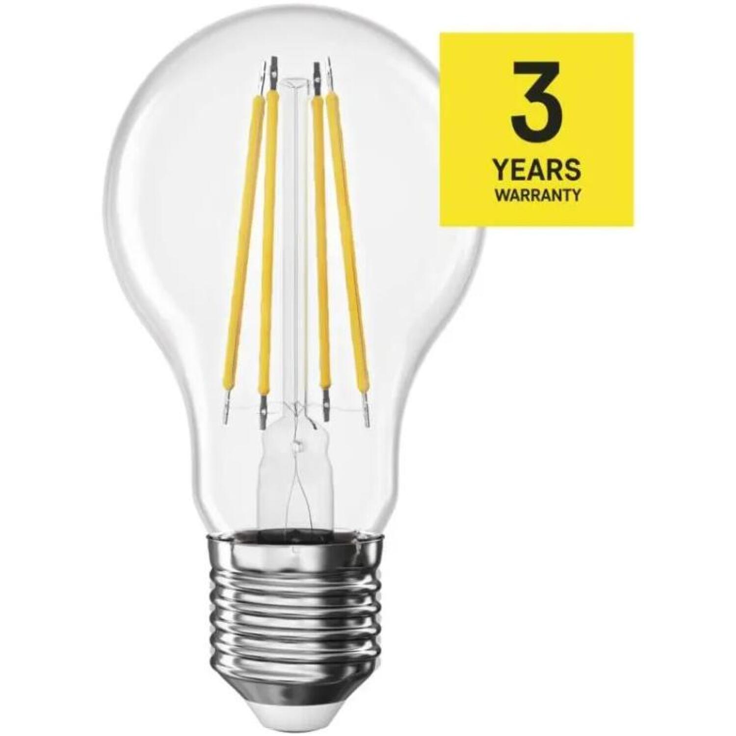 Emos LED лампа FILAMENT A60 ZF5158, 5 W, 1 060 lm, 230 V, 50 000 часов, E27, нейтральный белый, 360°, класс A (ZF5158)