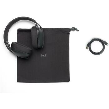 Logitech наушники Zone Vibe 100 981-001213 беспроводные, 30 м, 18 ч времени разговора, 185 г, Bluetooth 5.2, 2 микрофона (981-001213)