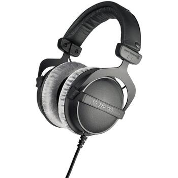 Beyerdynamic наушники DT 770 PRO 474746, 80 Ом, 5-35000 Гц, кабель 3 м, разъем 3.5 мм, адаптер 6.35 мм, черные (474746)