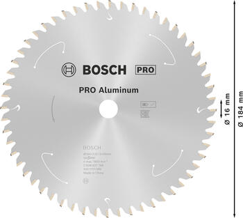 Bezvadu ripzāģa asmens alumīnijam, 184 mm, 56 zobi, 2608837766 BOSCH (2608837766)