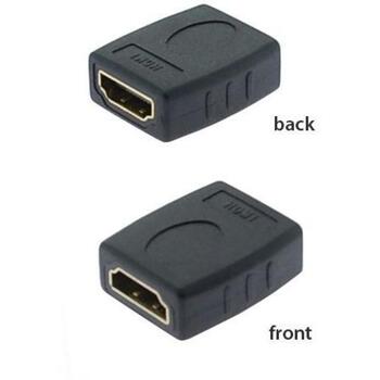 Sbox HDMI адаптер AD.HDMI-F/F, 4Kx2K 30Hz, 10,2 Gbit/s, 24K позолоченные разъемы, черный цвет (AD.HDMI-F/F)