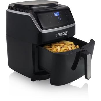 Princess karstā gaisa friteris 01.182080.01.001, 1700 W, 6.5 l, 230 V, 8 programmas, LCD displejs, melns (01.182080.01.001)