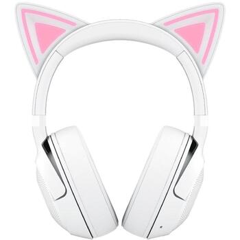 Razer наушники Kraken Kitty V2 BT RZ04-04860600-R3M1, 32 Ω, 20-20k Гц, Bluetooth 5.2, 40 ч, белый, беспроводные, накладные (RZ04-04860600-R3M1)
