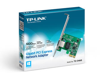 TP-Link TG-3468 гигабитный PCI Express сетевой адаптер 10/100/1000 Mbps PCIe 32-бит интерфейс Белый (TG-3468)