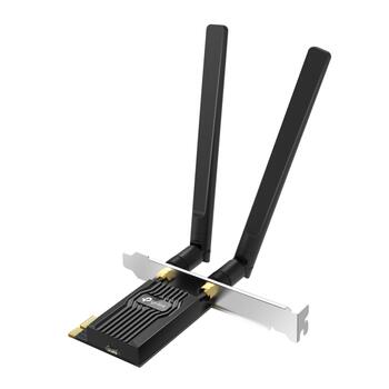 TP-Link Archer TX55E AX3000 Wi-Fi 6 Bluetooth 5.2 PCIe адаптер 2402 Mbps 574 Mbps Антенны Чёрный (ARCHERTX55E)