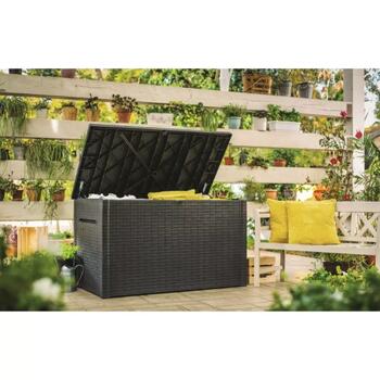 Keter Java Storage Box 29204486939, 870L, 147x82x86cm, серый, садовый ящик для хранения (29204486939)