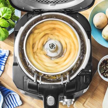Gastroback 42580 Vita-Spin-Fryer, 2000 Вт, 2,5 л, 230 В, 50 Гц, черный, вращающаяся корзина, жарка с низким содержанием жира (42580)