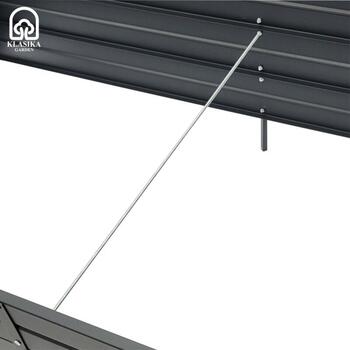 Повышенная грядка KLASIKA GARDEN 1500x750x300мм серый RAL7016 3075150P (3075150P)
