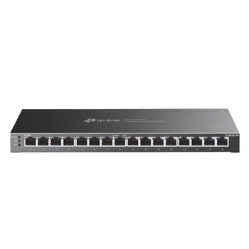 TP-LINK Omada SG2016P коммутатор, 16x Gigabit, 8x PoE+, 120W, 32 Gbps, VLAN, ACL, QoS, без вентилятора (TL-SG2016P)