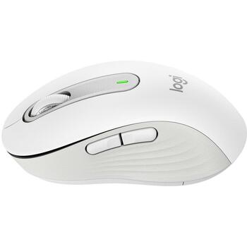 Logitech USB optiskā pele Signature M650 910-006255, 4000 DPI, 5 pogas, Bluetooth, balta (910-006255)